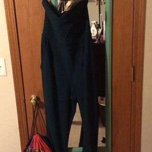 Strapless Green jumpsuit